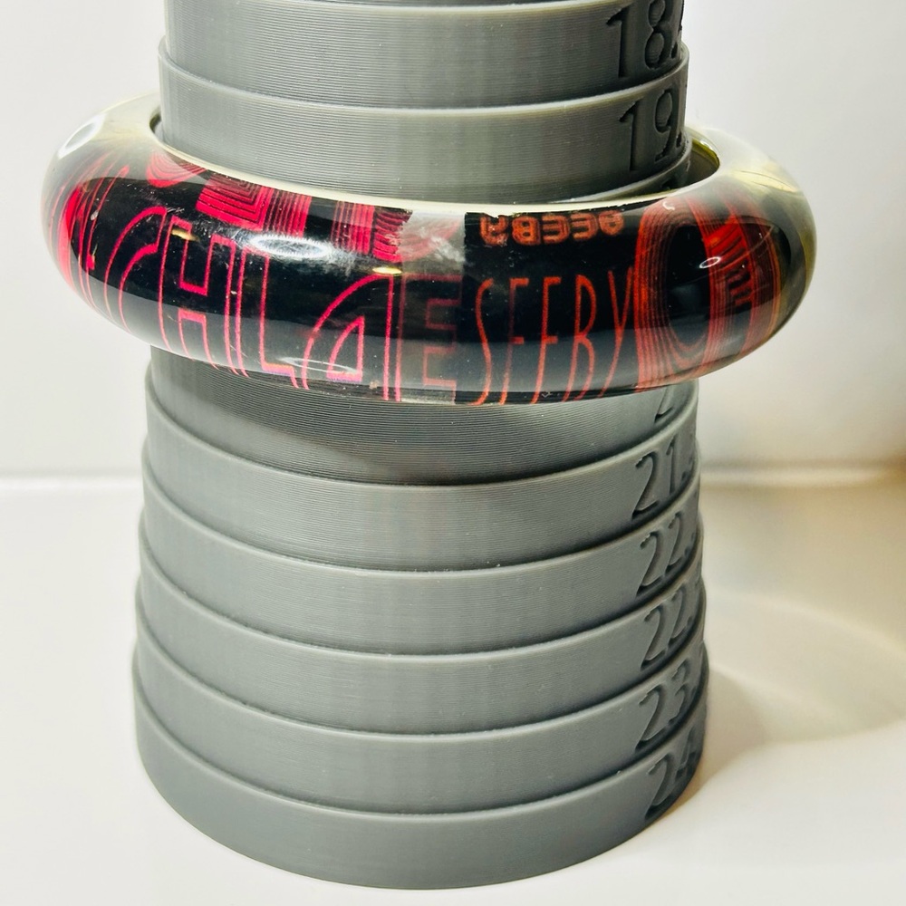 See by Chloe Lucite Bangle Bracelet #E421. Size 8 multicolor Logo - Picture 10 of 10